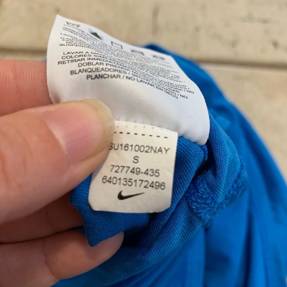 Nike Blue Dri-FIT "Just Do It" Racerback Tank Top - Size S - Picture 4 of 9